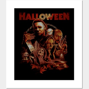 Retro Halloween Movie Posters and Art